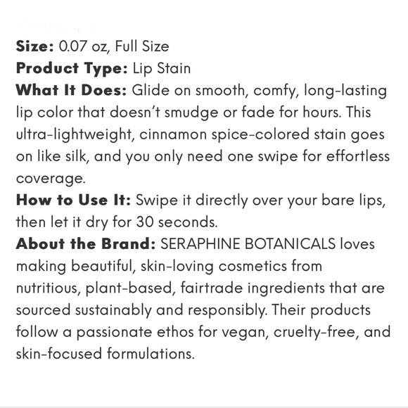 Seraphine Botanicals Makeup Seraphine Botanicalscherimoya Fig Long